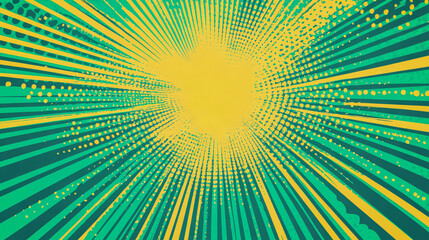 Vibrant turquoise and green retro-style background