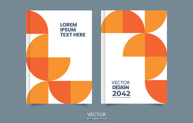 Modern Business Flyer a4. Standee Design Banner Template Presentation and Brochure Geometric advertising Vector illustration