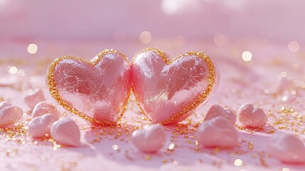 "Vibrant and Colorful Heart Wallpapers for a Joyous Valentine's Day Celebration"