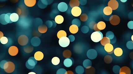 Fototapeta premium Colorful bokeh lights background. Blurred circle shapes. Multicolored blurry lights bokeh defocused abstract background for Christmas new year and celebration events, Abstract.