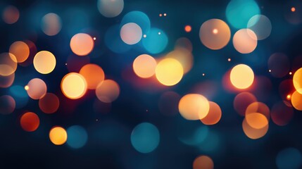 Obraz premium Colorful bokeh lights background. Blurred circle shapes. Multicolored blurry lights bokeh defocused abstract background for Christmas new year and celebration events, Abstract.