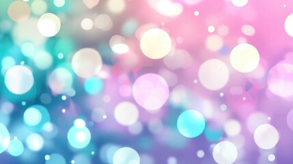 Obraz premium Colorful bokeh lights background. Blurred circle shapes. Multicolored blurry lights bokeh defocused abstract background for Christmas new year and celebration events, Abstract.