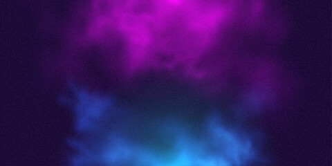 Fog or smoke, blue smog clouds in air above floor, isolated transparent special effect. Vector illustration, morning fog over land or water surface, magic haze. Vibrant fog grainy photographic style