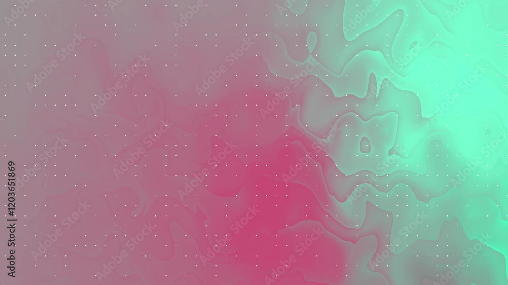 Poster abstract image featuring a blend of pink, teal, and gray hues. vertical lines and soft gradients cre