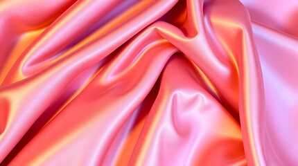 Obraz premium Pink Satin Drapery Soft Light Elegant Texture Background