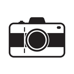 camera icon on white background, eps10