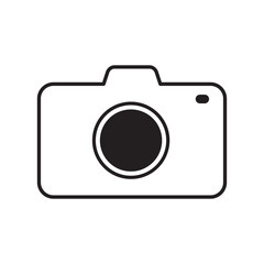 camera icon on white background, eps10