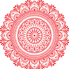 Beautiful flower art and mandala vector design