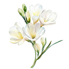 Naklejka premium Elegant Flower Clipart Vector Illustration