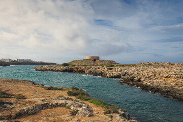 View to the beach called Sa Caleta