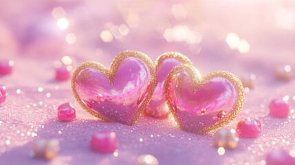 "Vibrant and Colorful Heart Wallpapers for a Joyous Valentine's Day Celebration"