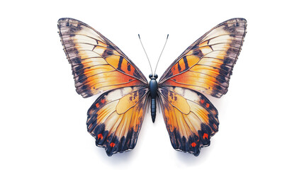 Fototapeta premium Aesthetic Butterfly isolated on a white background