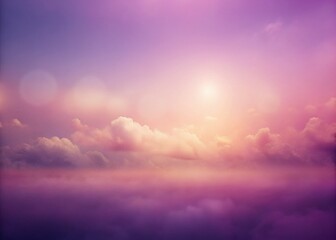 Fototapeta premium Dreamy Purple Pink Gradient Background: Grainy Blurred Texture Wallpaper, Empty Space Template
