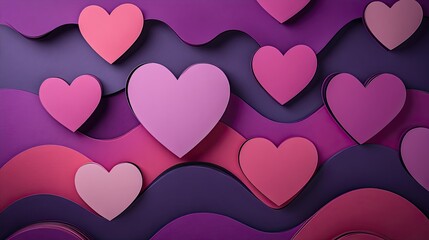 "Vibrant and Colorful Heart Wallpapers for a Joyous Valentine's Day Celebration"