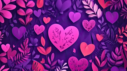 "Vibrant and Colorful Heart Wallpapers for a Joyous Valentine's Day Celebration"