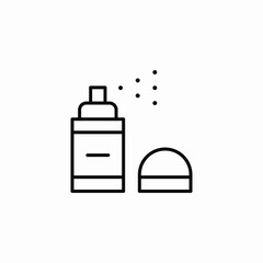 Spray bottle cosmetic beauty icon vector sign
