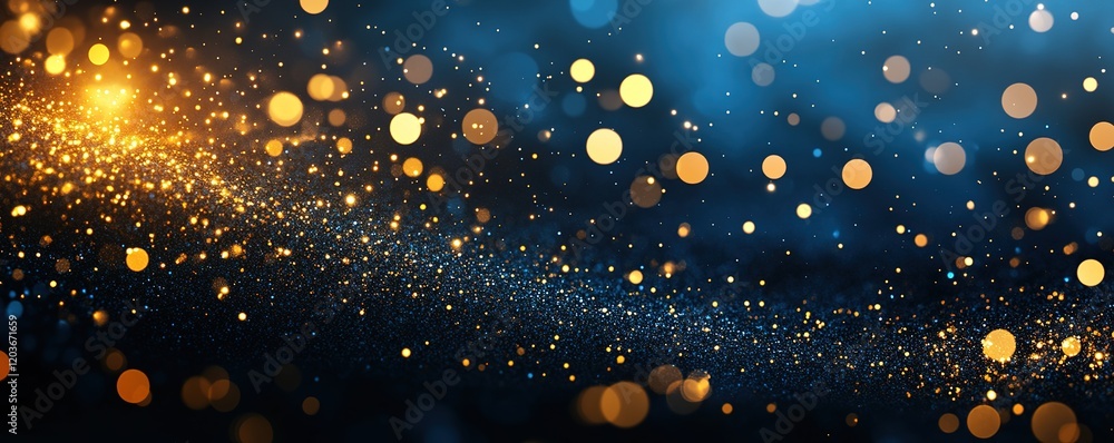 Poster sparkling light particles create a magical atmosphere abstract background nighttime digital art vibr
