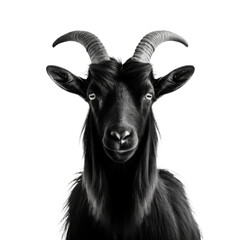 Obraz premium cute goat looking isolated on white