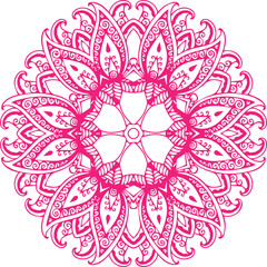 Beautiful flower art and mandala vector design