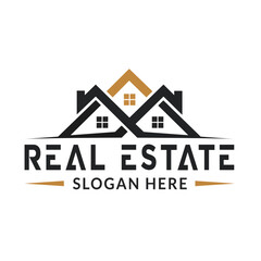 Real Estate Logo Design Illustration 
