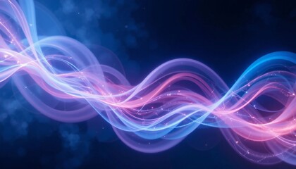 Obraz premium Abstract Flow of Blue and Pink Light