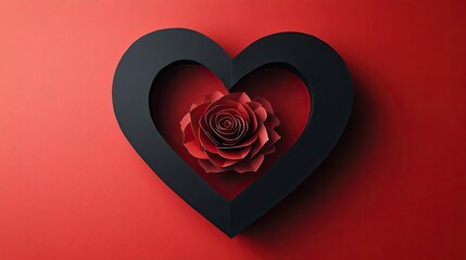 "Beautiful Valentine's Day Heart Wallpaper with Colorful Flowers for a Romantic Celebration"