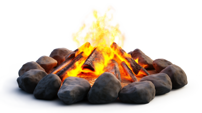 Fire Flame isoleted on a white background