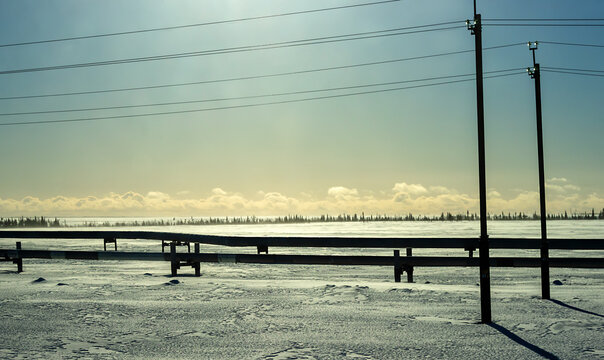 Nearby, the Samotlor oil field is the largest oil field in Russia