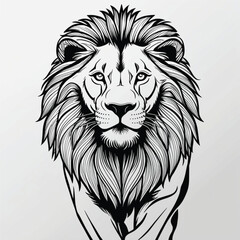 Black Tiger With a White Background 