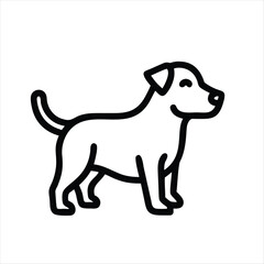 dog with bone Dog  vector image silhouette art style with white background