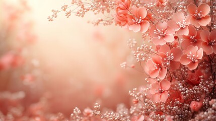Elegant mothers day floral frame template with intertwined blooms for decorative card design
