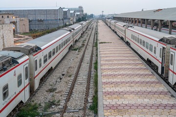 Basra railway station, Train traffic between Baghdad and Basra, Iraq