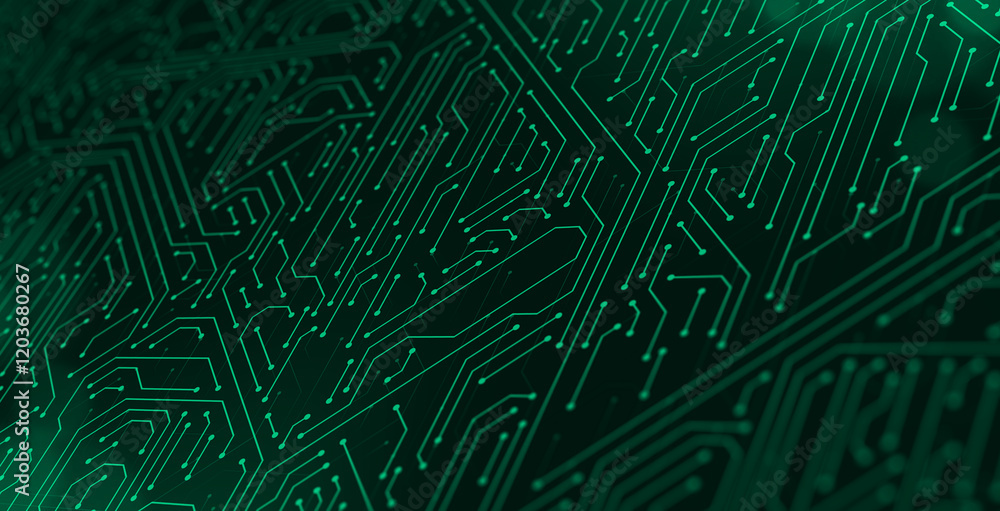 Fototapete abstract computer technology blue background banner futuristic business data technology modern conce