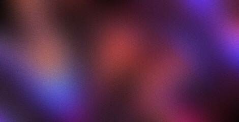 Vibrant rainbow, orange blue teal white psychedelic grainy gradient color flow wave on black...