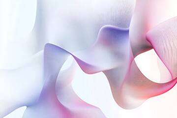 Abstract flowing shapes in soft pastel colors creating a sense of movement and depth.