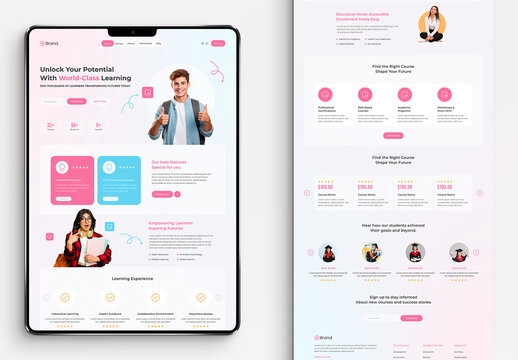 Educational Landing Page