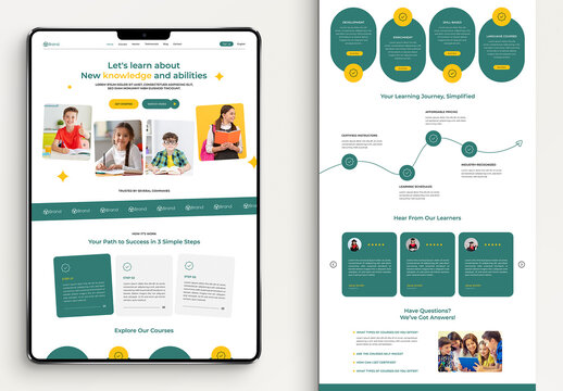 Educational Landing Page