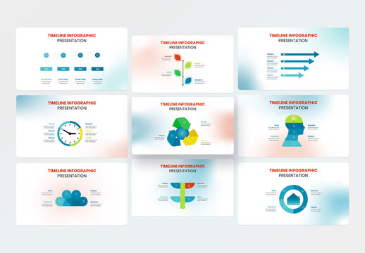 Timeline Infographic Presentation With Gradient Accent