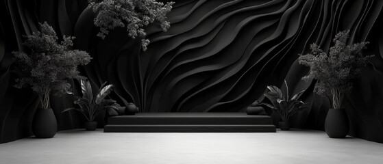 Premium minimalist design template with stark geometric elements for modern interior inspiration