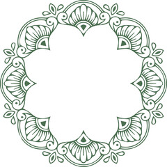 Beautiful flower art and mandala vector design