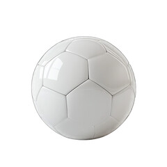 Soccer ball isolated on a transparent PNG white background, simple and clean, studio shot