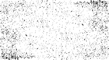 Black grainy texture isolated on white background. Distress overlay textured. Grunge design elements. Vector illustration eps 10.