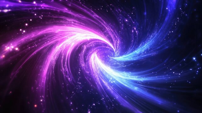 Abstract digital illustration depicting a glowing