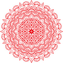 Beautiful flower art and mandala vector design