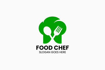 Food Chef Logo. Vector Illustration