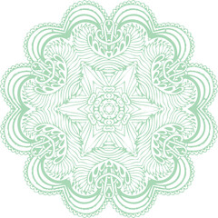 Beautiful flower art and mandala vector design