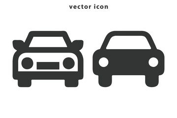 Car silhouette vector illustration art design logo icon. Automobile transport. Car vector illustration art design logo. Automobile transport icon. Car front line art.