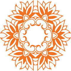 Beautiful flower art and mandala vector design