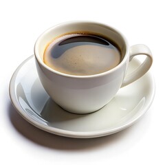 Fototapeta premium Coffee cup on white background
