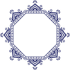 Beautiful flower art and mandala vector design